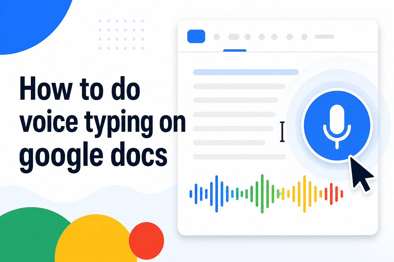 how-to-do-voice-typing-on-google-docs-e1447 Person using voice typing in Google Docs with a microphone
