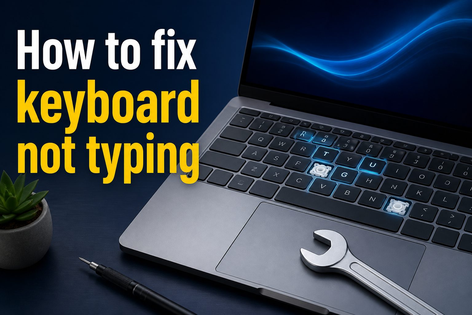 Troubleshooting a keyboard that has stopped typing
